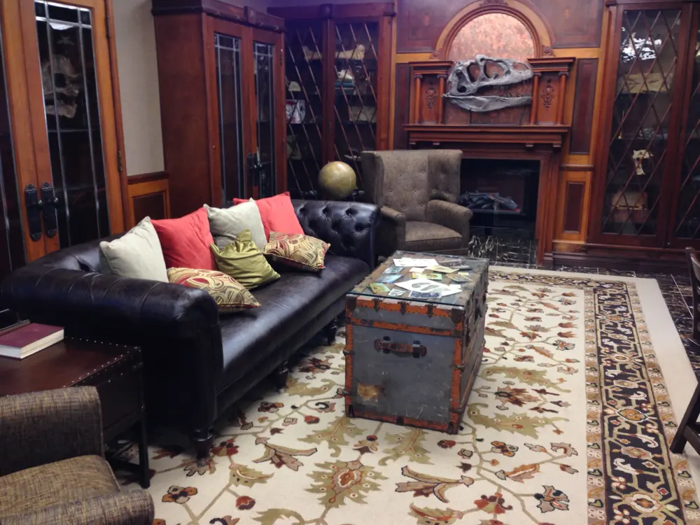 Dinosaur-themed lobby of Best Western Denver Southwest in Lakewood, Colorado