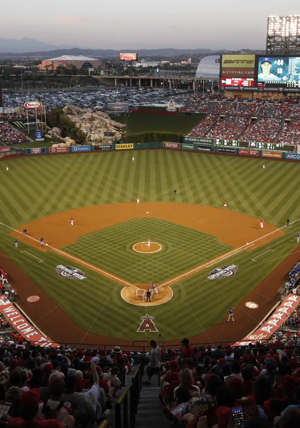 angels stadium baseball field