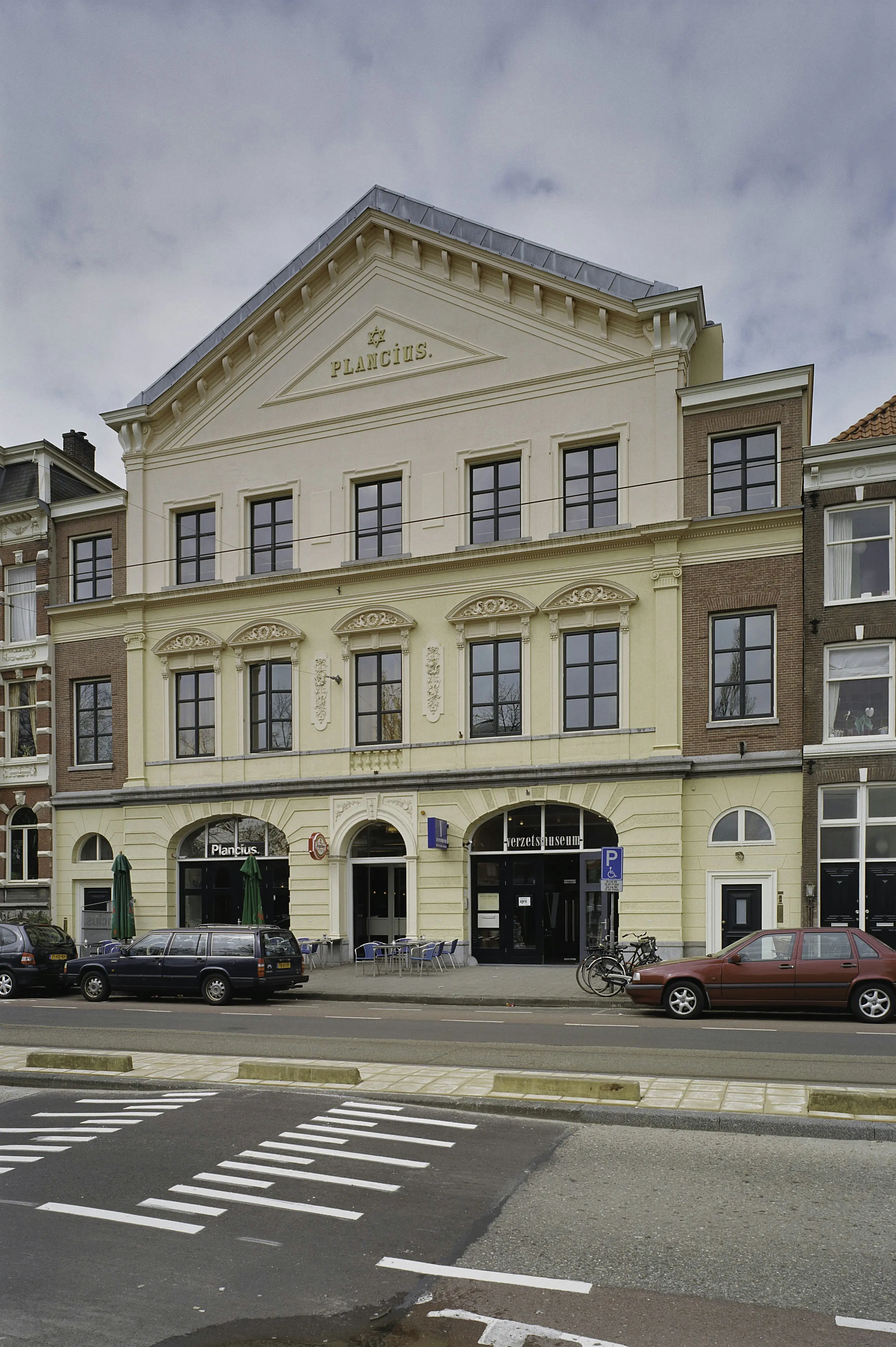 Exterior image of the Verzetsmuseum Amsterdam (Museum of WWII Resistance), in Amsterdam.