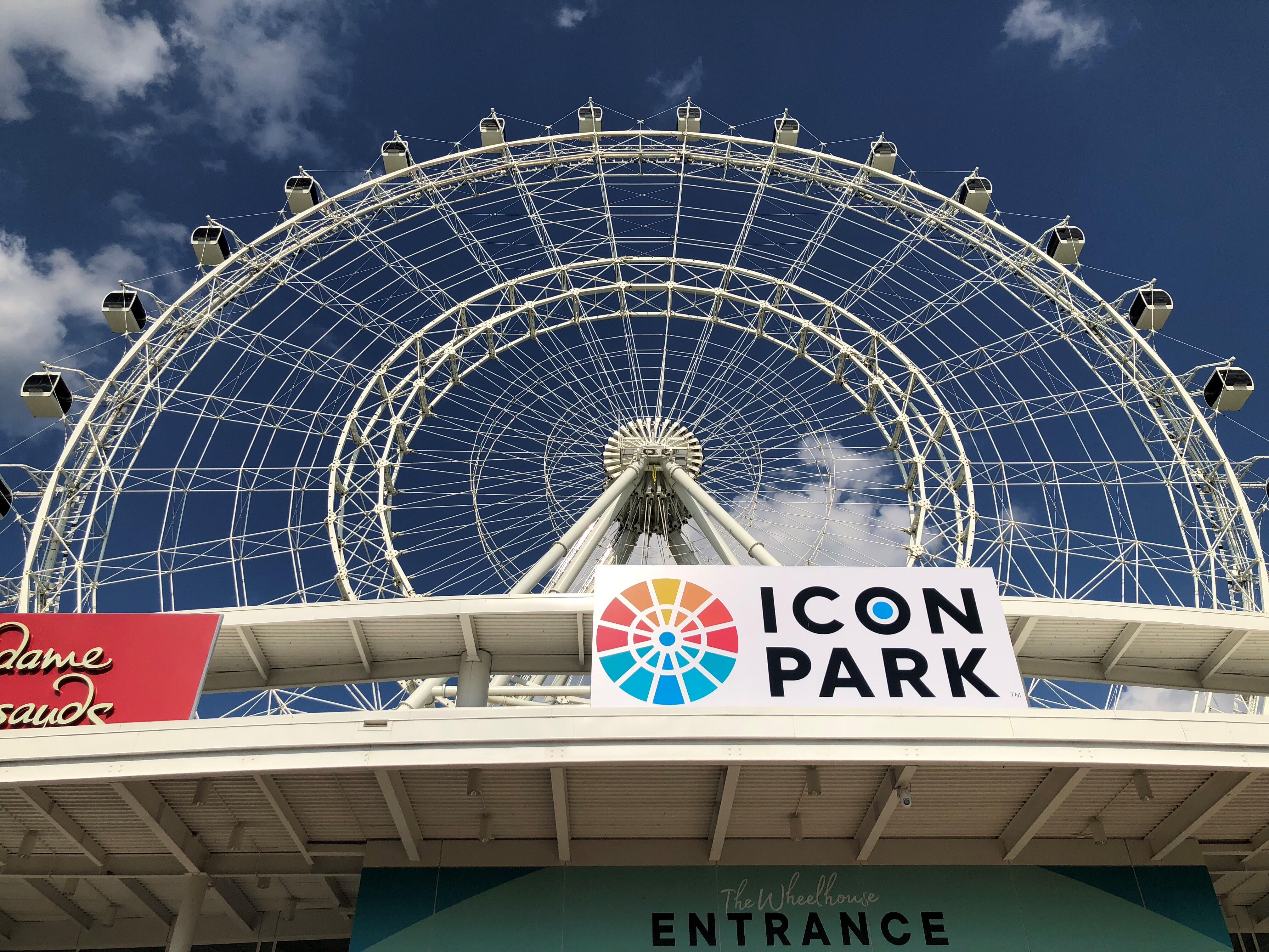 The Wheel at Icon Park, once known as the Orlando Eye at I-Drive 360, is a giant observation wheel on International Drive in Orlando. (Personal photo)
