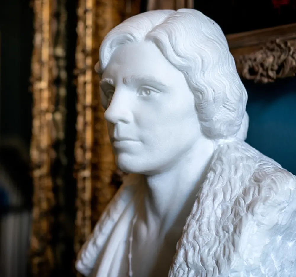 Bust statue of Alice Paul at the Belmont-Paul Women's Equality National Monument in Washington D.C.
