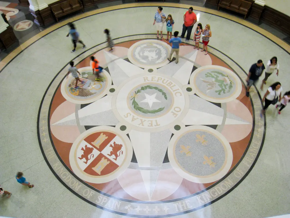 Rotunda at Texas State Capitol in Austin, Texas.
