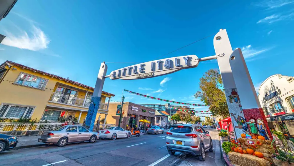 Entrance to the Little Italy neighborhood in San Diego