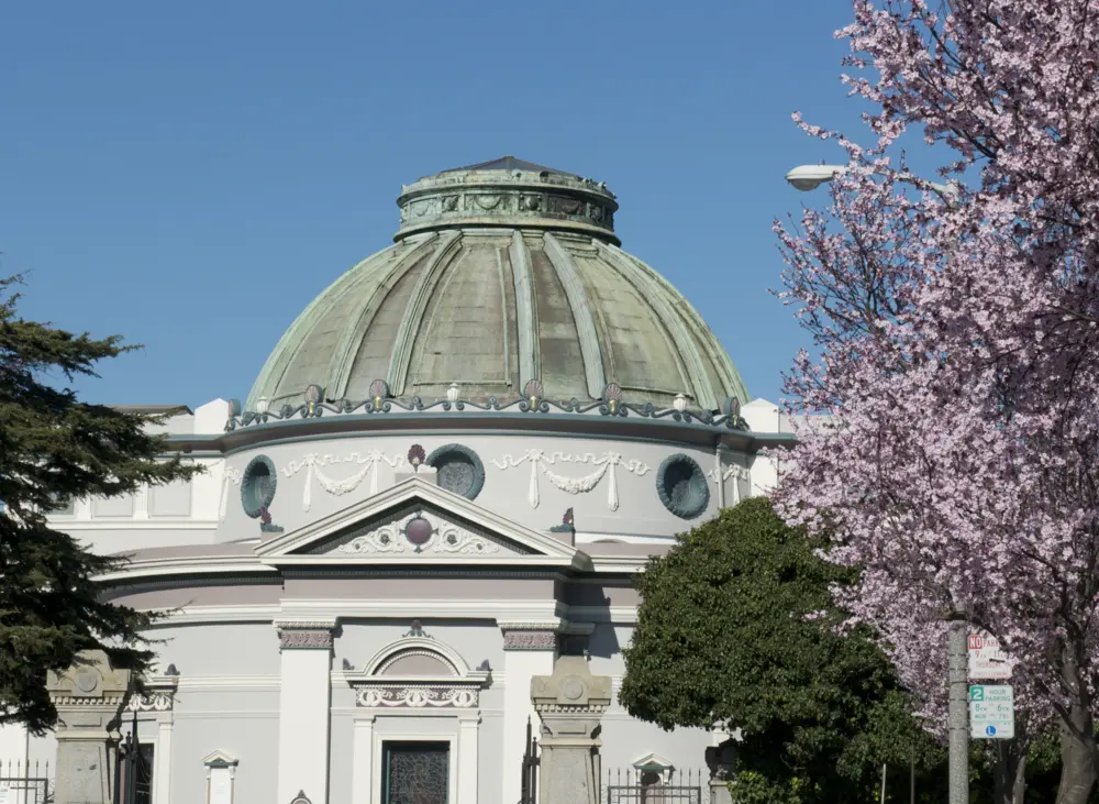San Francisco Columbarium is a domed Beaux Arts structure in Richmond District of San Francisco, California