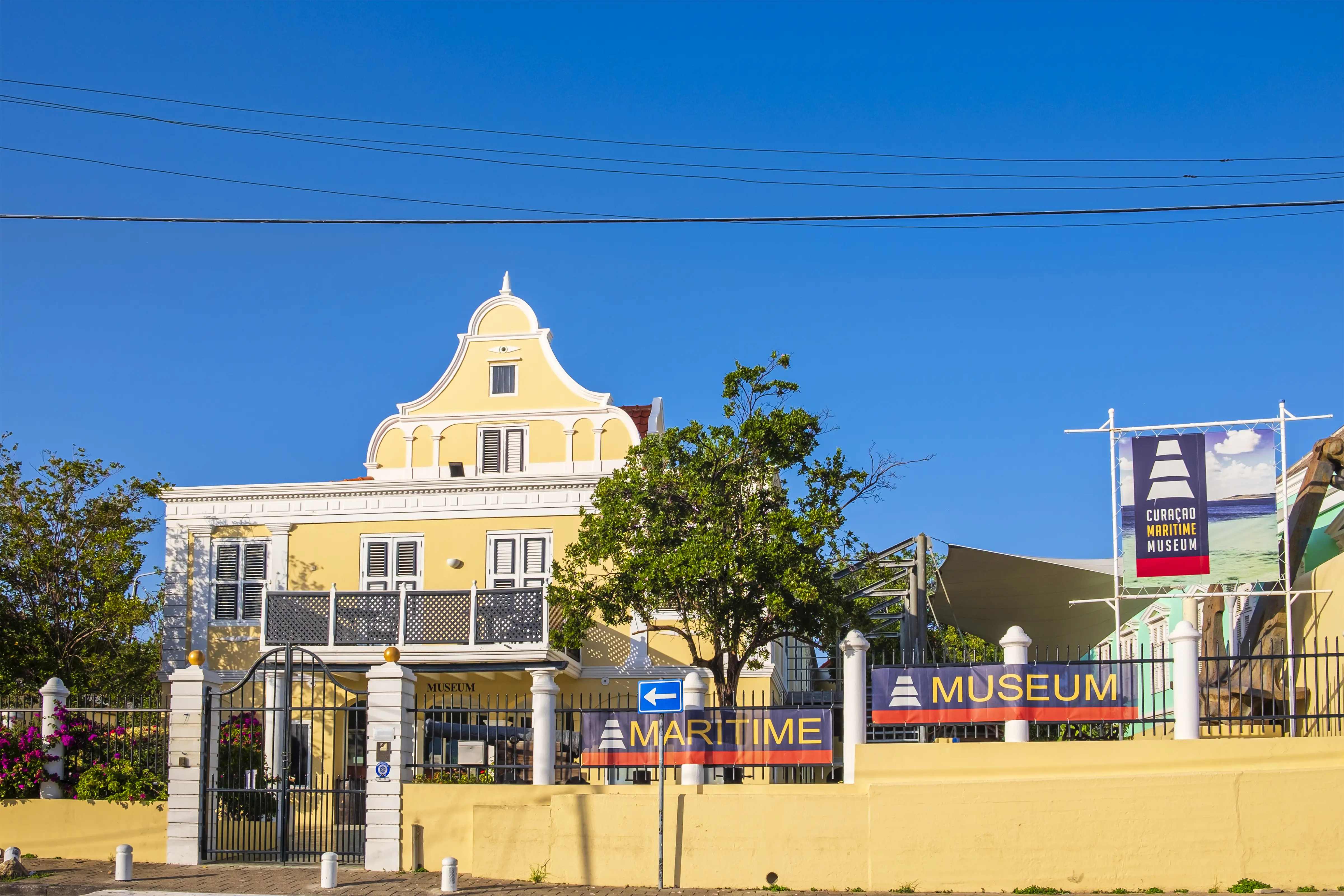 Exterior image of the Maritime Museum in Curacao.