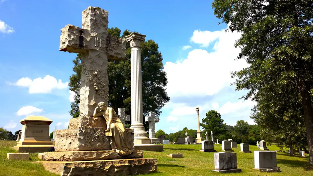 Graves at Westview Cemetery in Atlanta Georgia