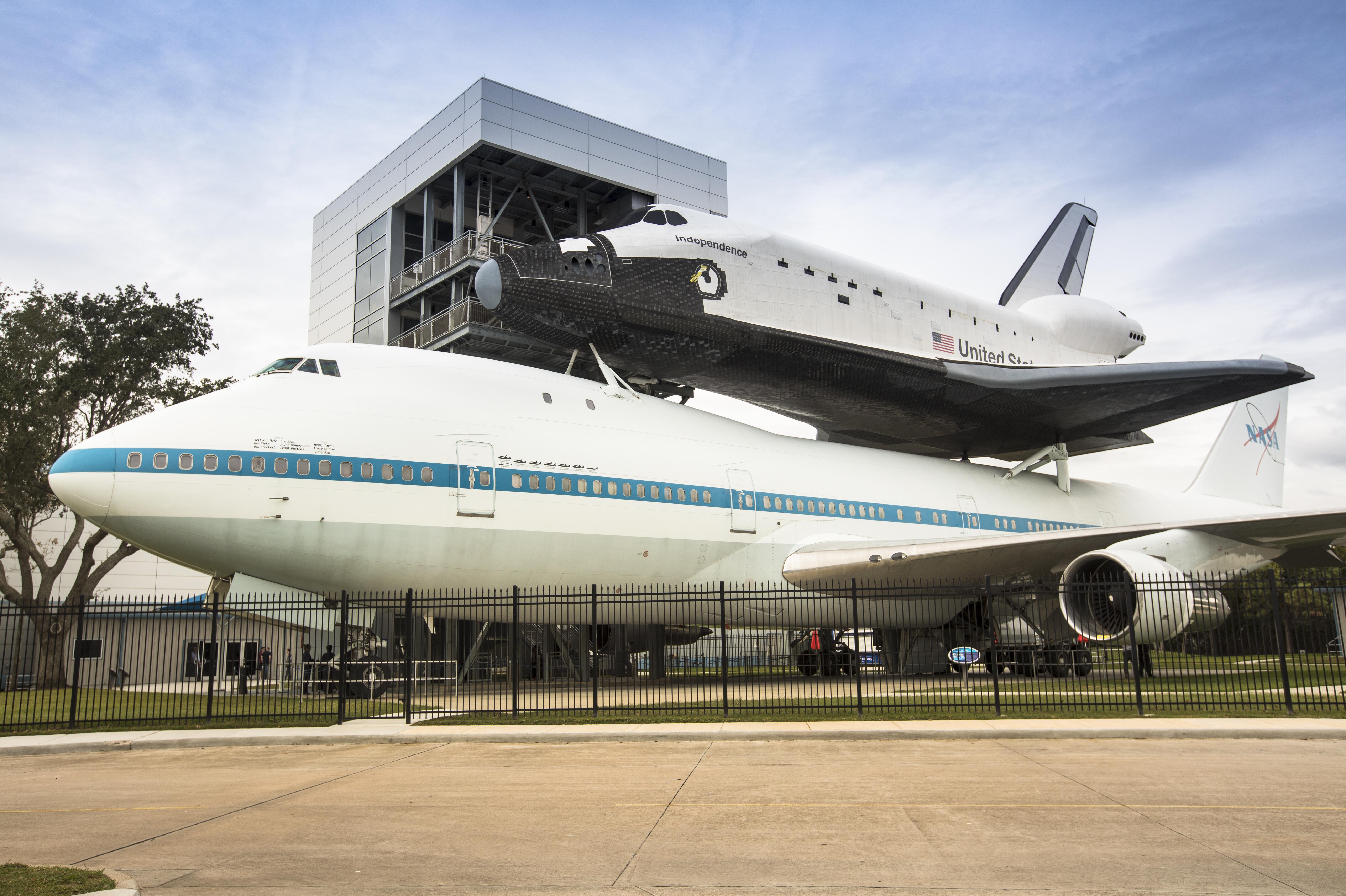 Exterior image of the Space Center Houston.