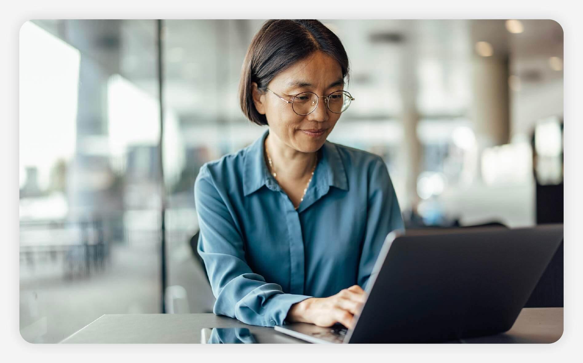 Woman researching the best solo travel destinations