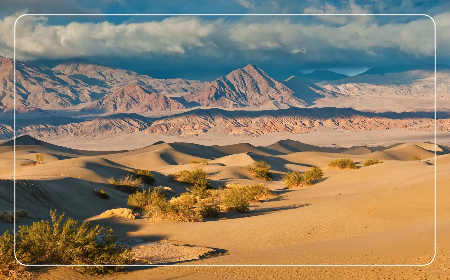 Grapevine Mountains, canyons and washes of Death Valley National Park in California.