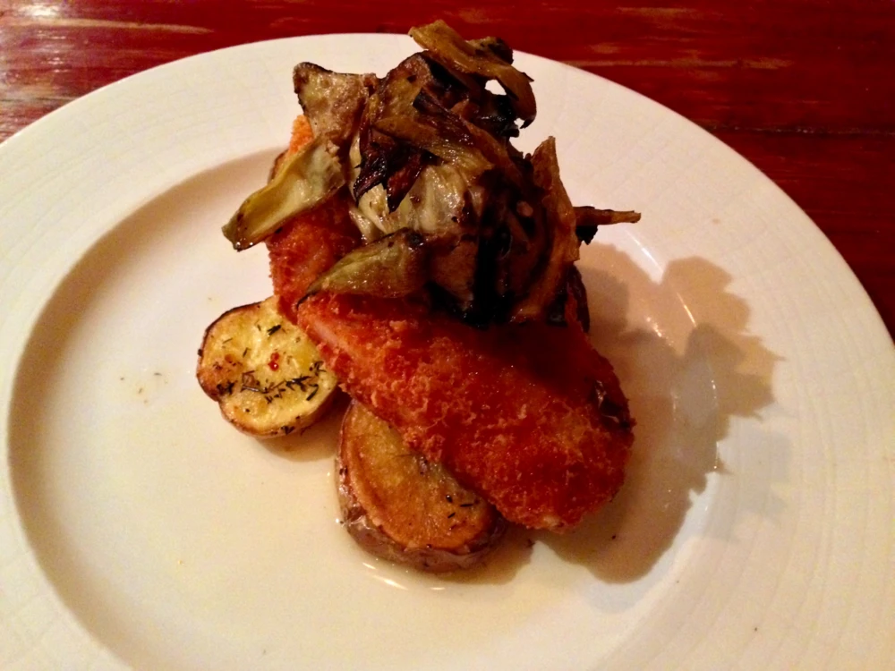 Chicken, artichoke, lemon butter