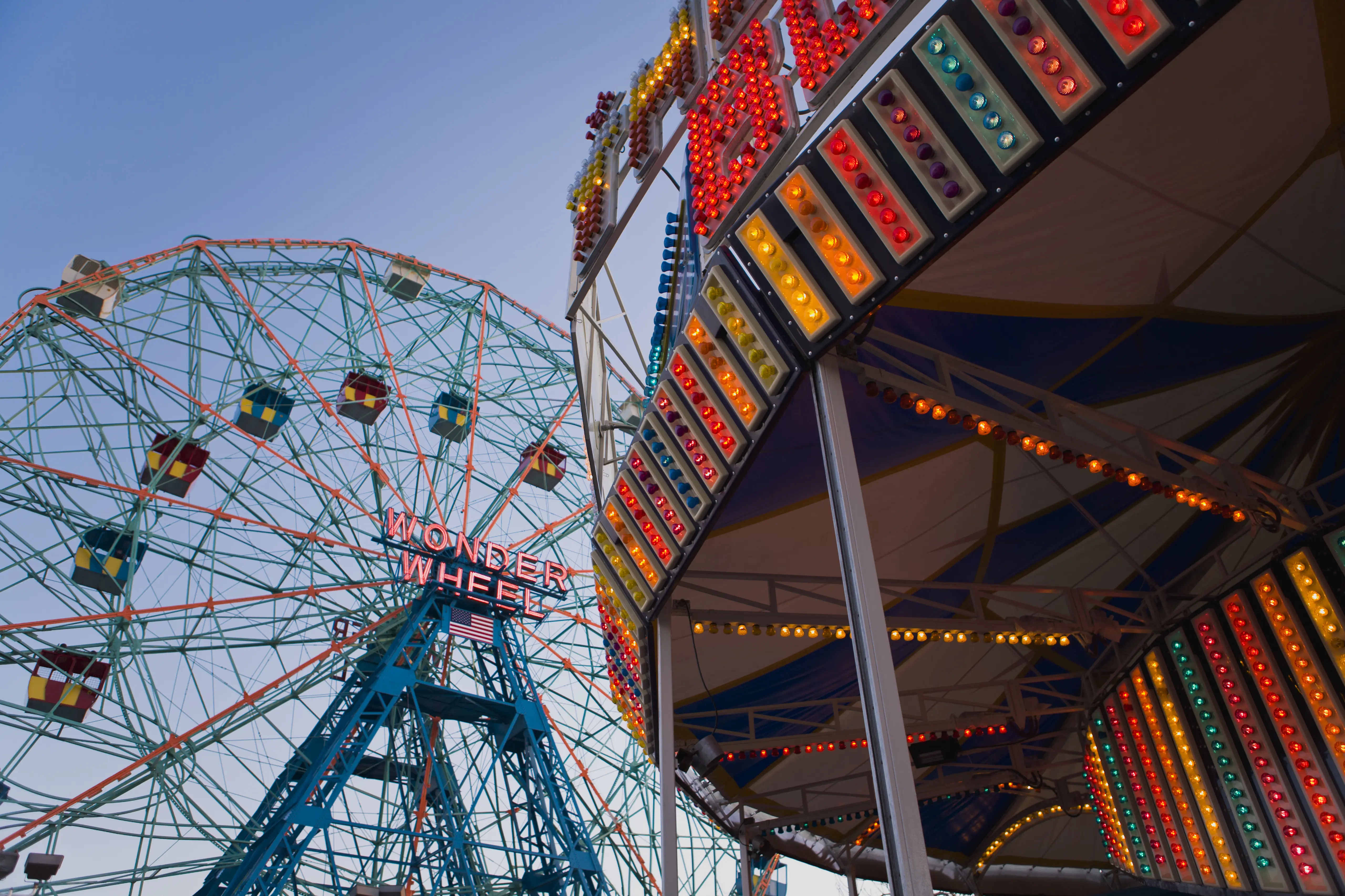 Outdoor image of Ferris wheel at Riegelmann Boardwalk