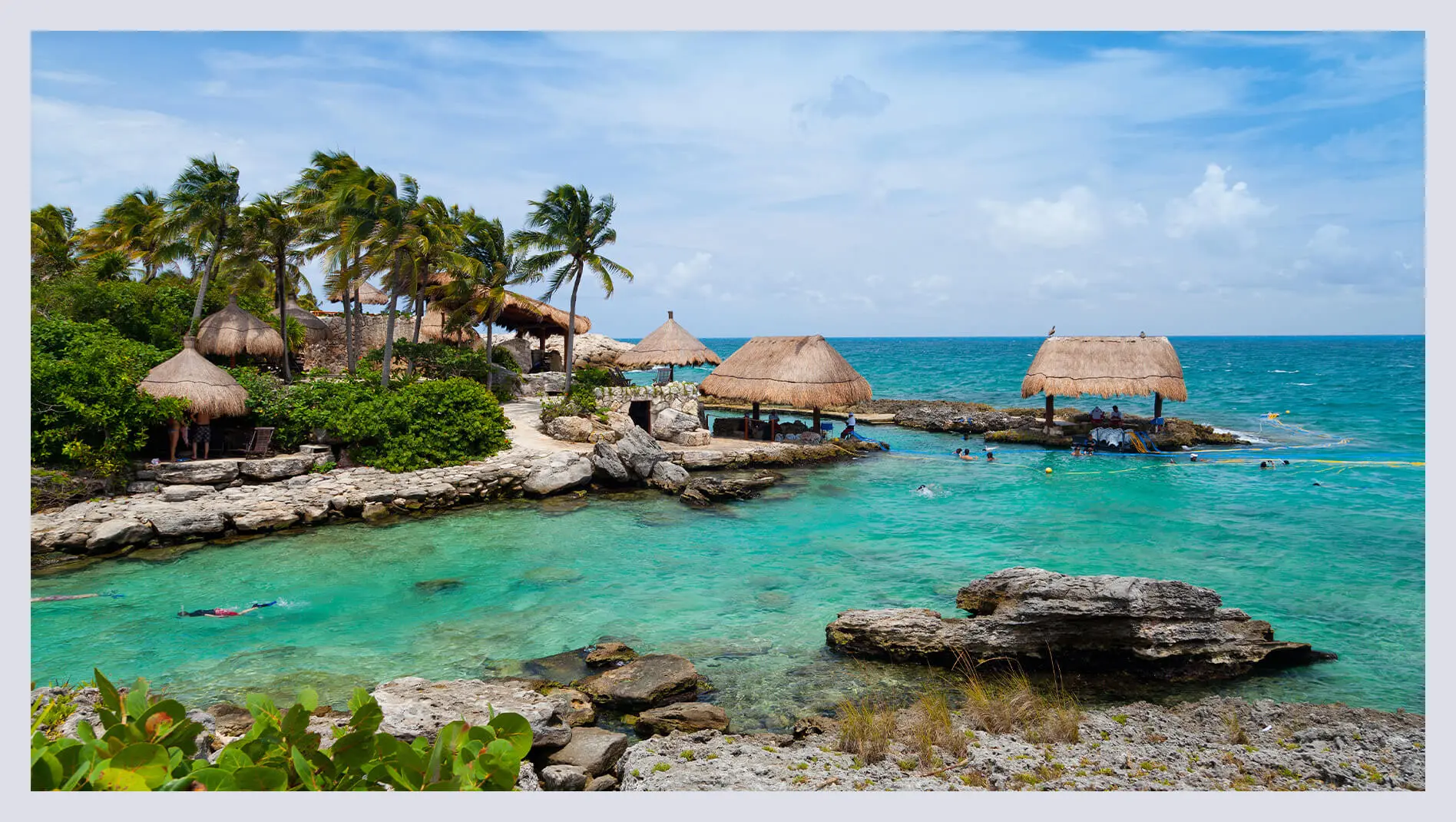 Coastal area of Riviera Maya