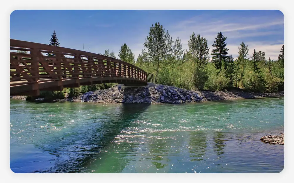 bridge over the bow river in calgary