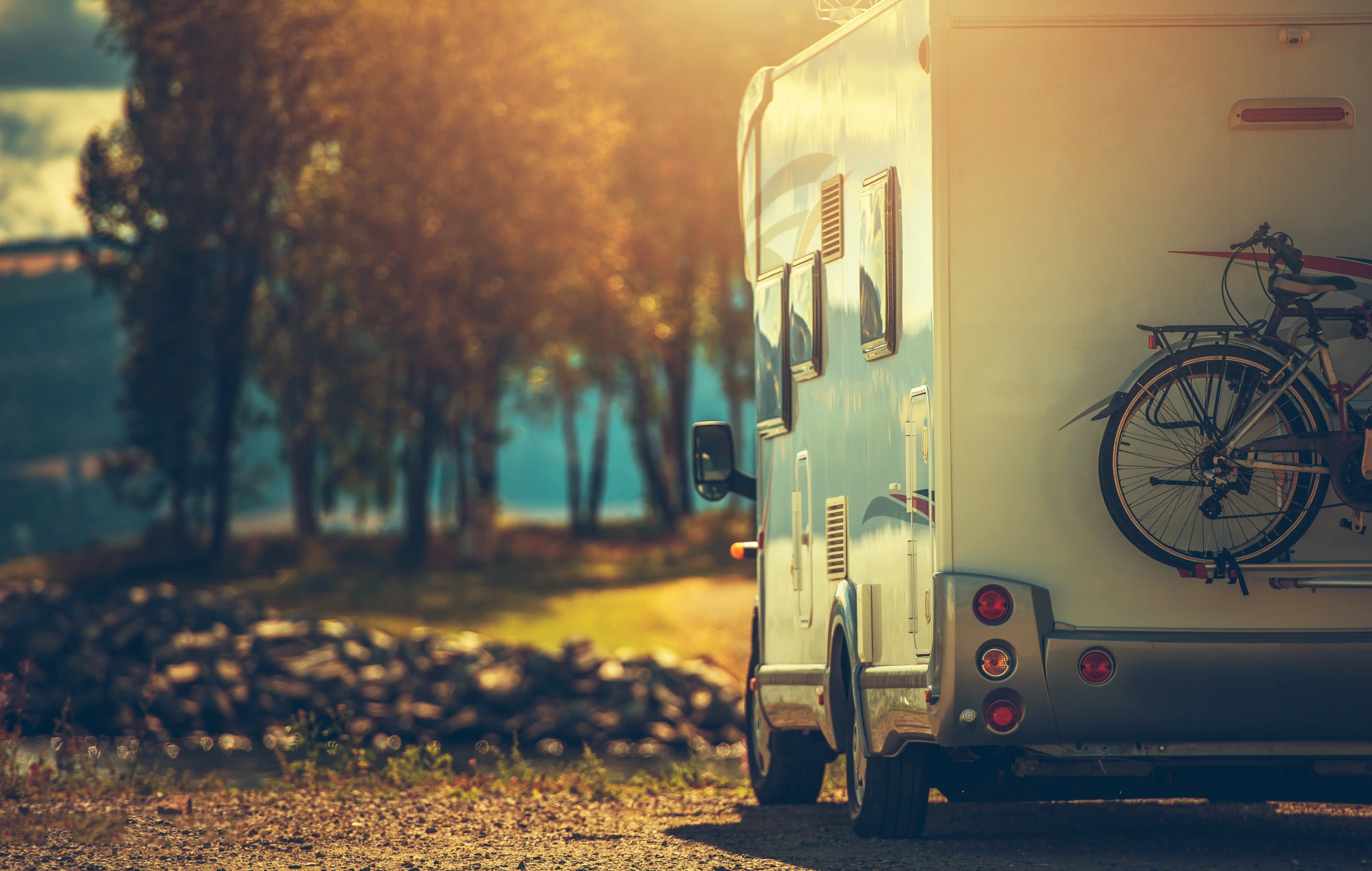 RV in scenic park