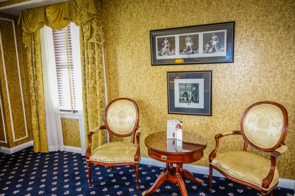 European furniture at The Brown Hotel in Louisville, Kentucky