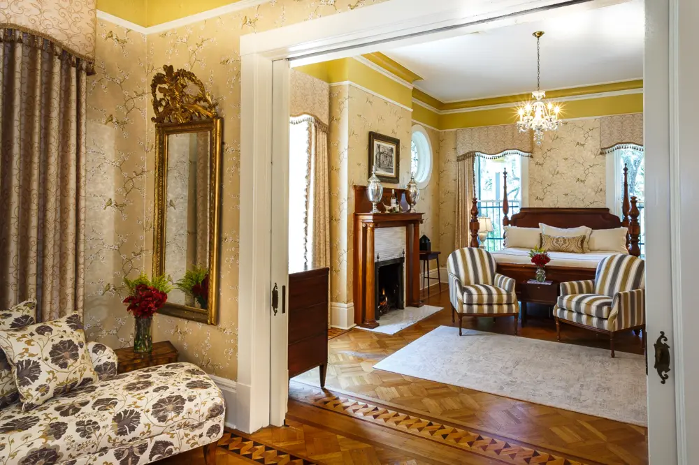 Suite at The Gastonian Savannah hotel in Georgia