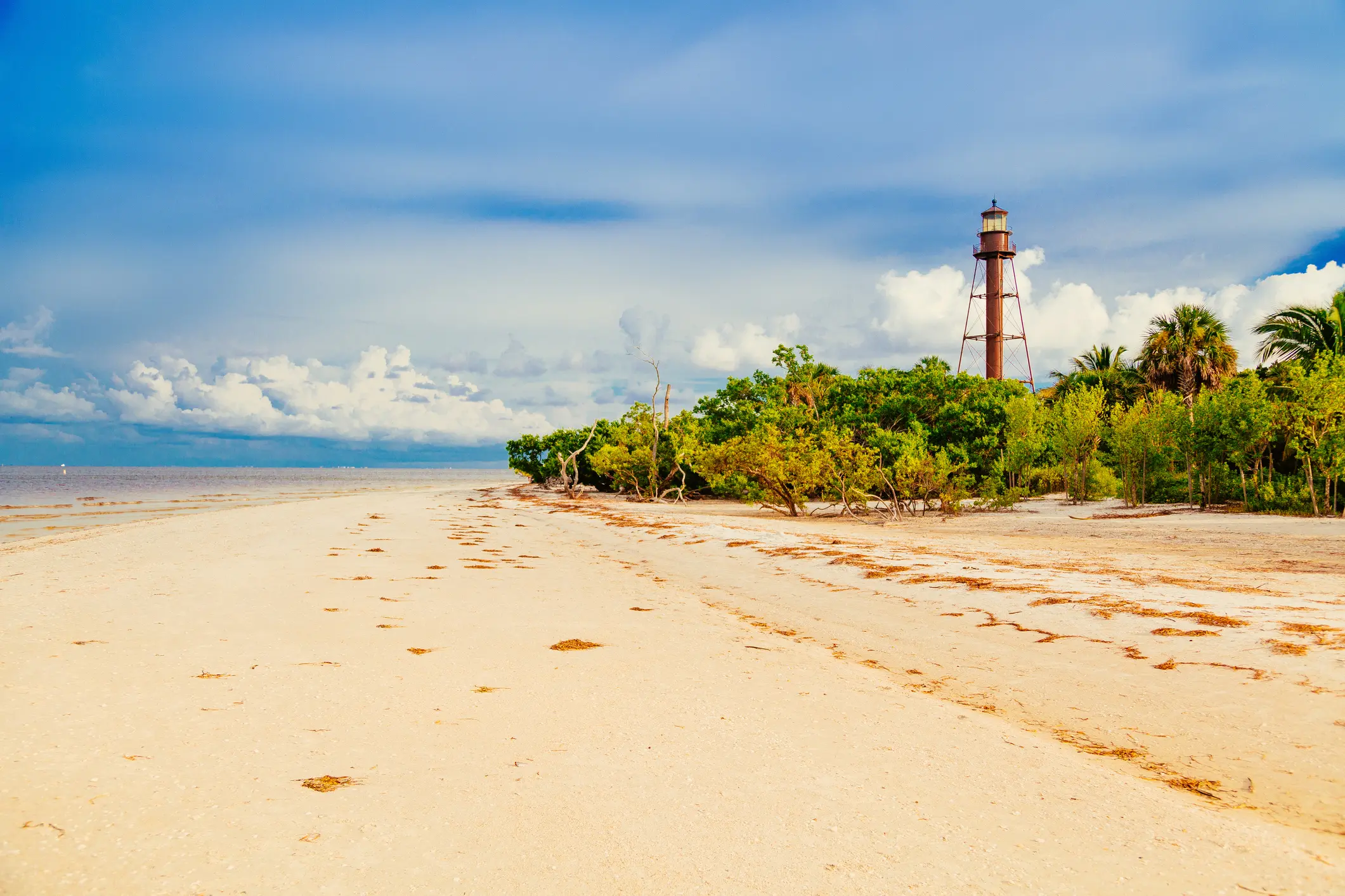 Lighthouse Beach Park on Sanibel Island, Florida.