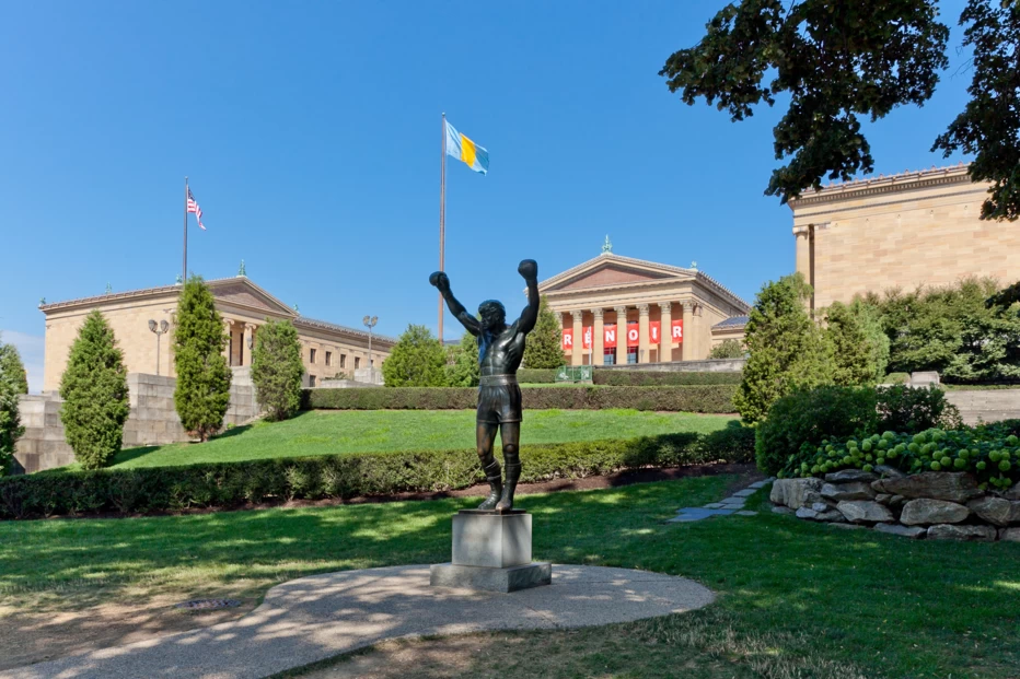 Rocky Statue at Philadelphia Museum of Art in Pennsylvania