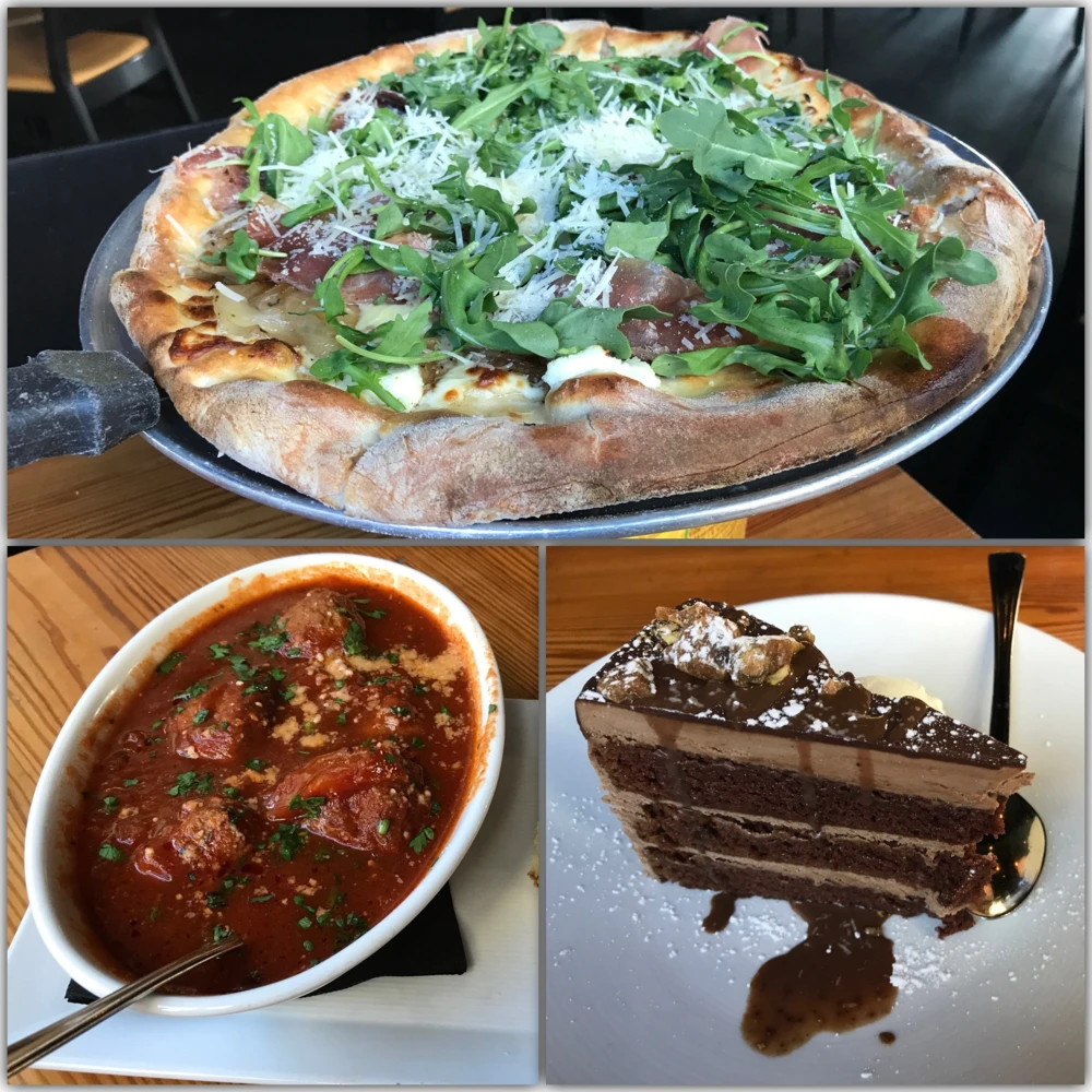 Food selections at Pitch Pizzeria West Omaha in Nebraska