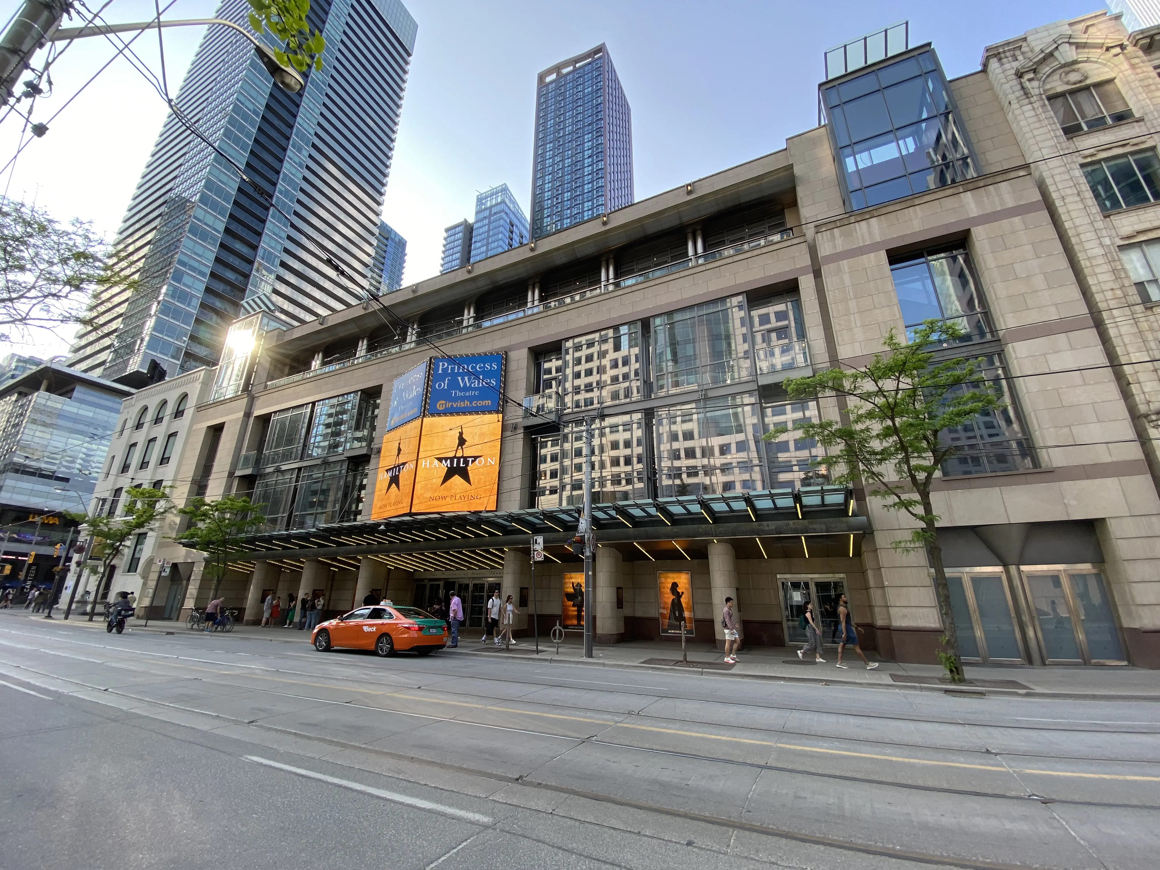 Exterior image of the Princess of Wales Theatre in Toronto, Canada.