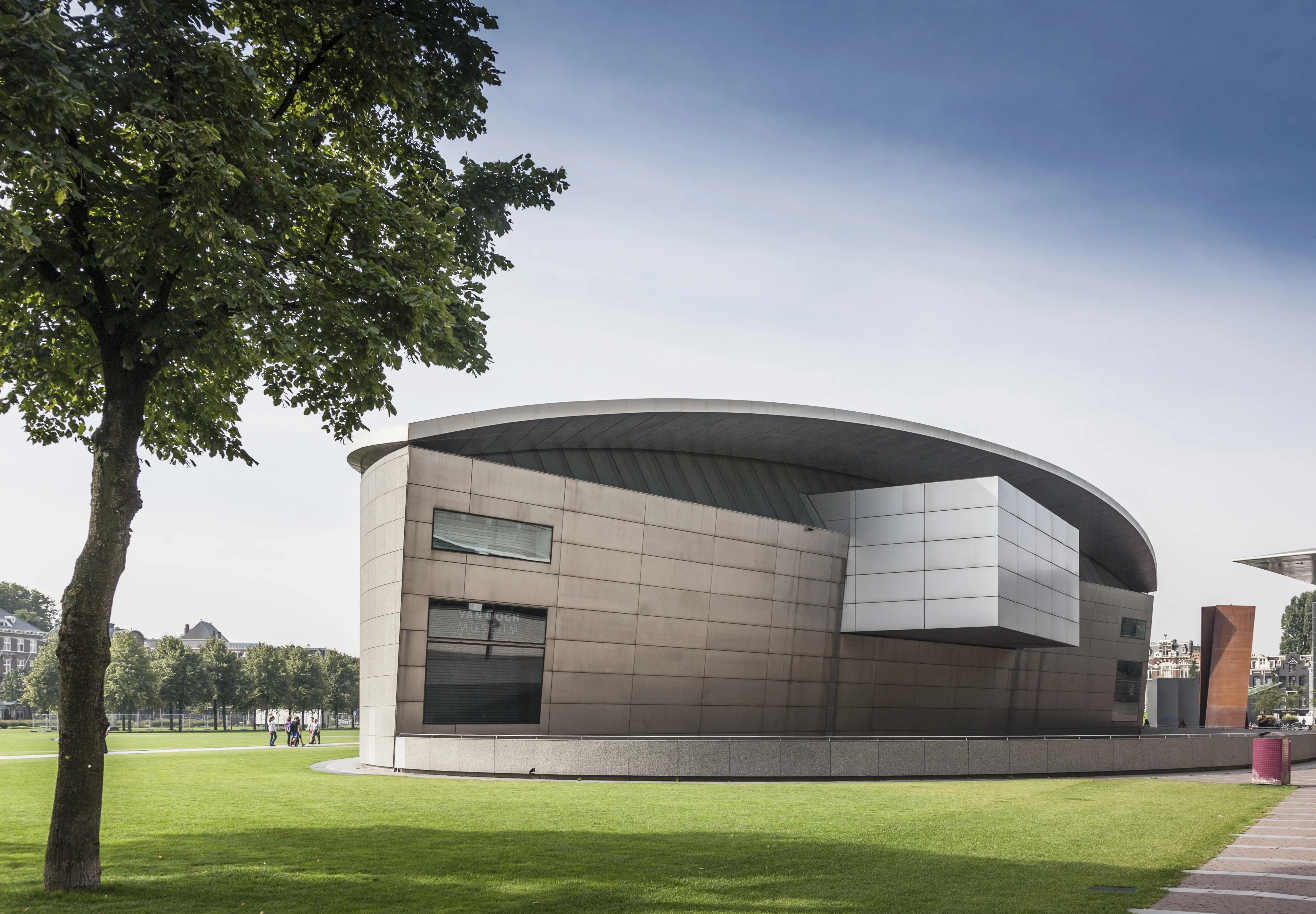 Exterior image of the Van Gogh Museum in Amsterdam.