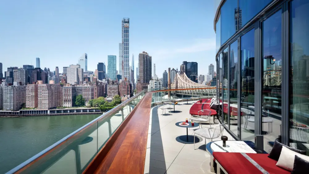 The view from Panorama Room, one of the best rooftop bars in New York City.