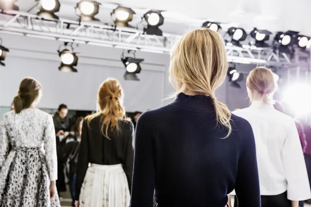 People watching a fashion show