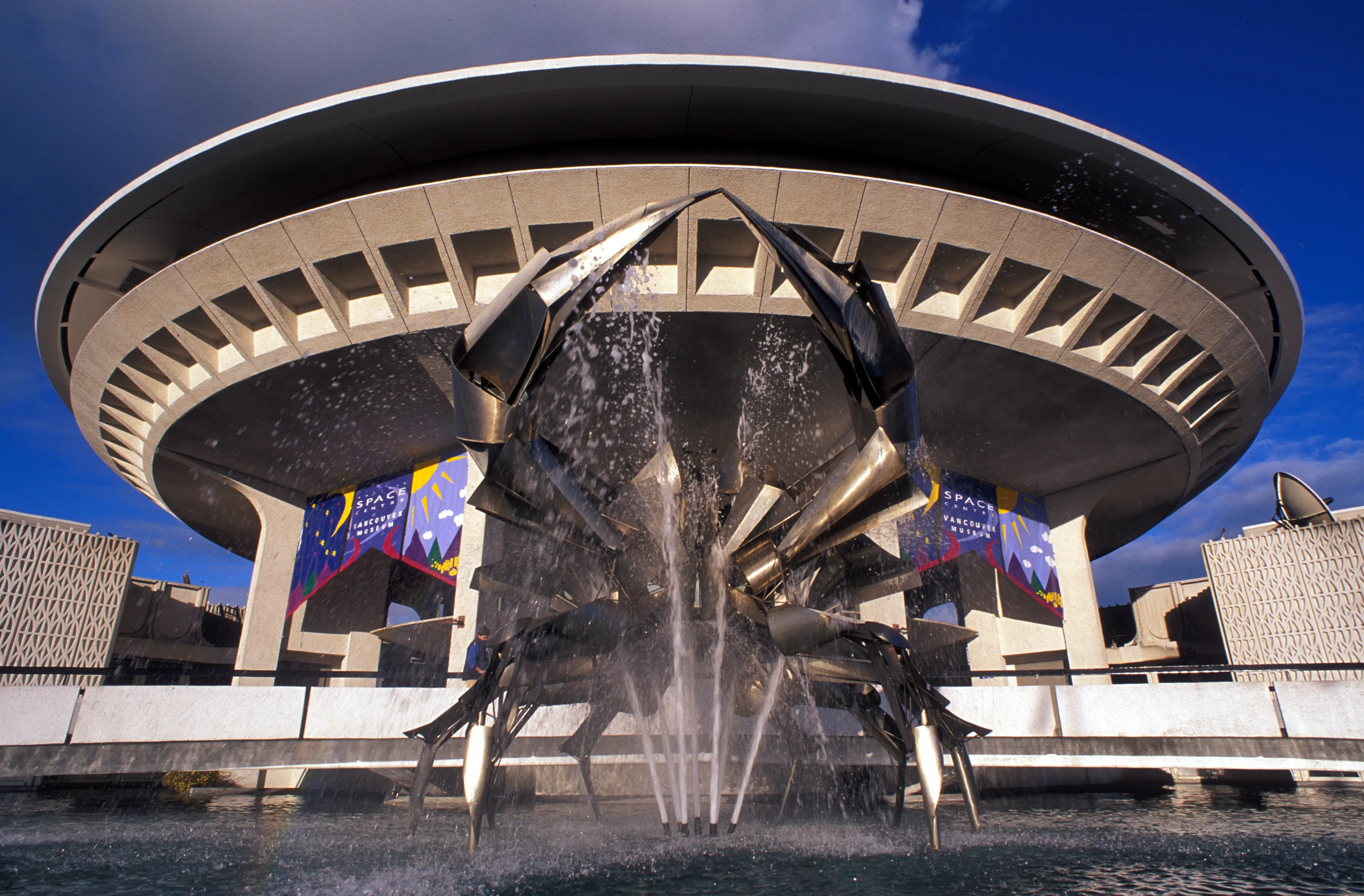 Exterior of H.R. Macmillan Space Centre, Vancouver, British Columbia.