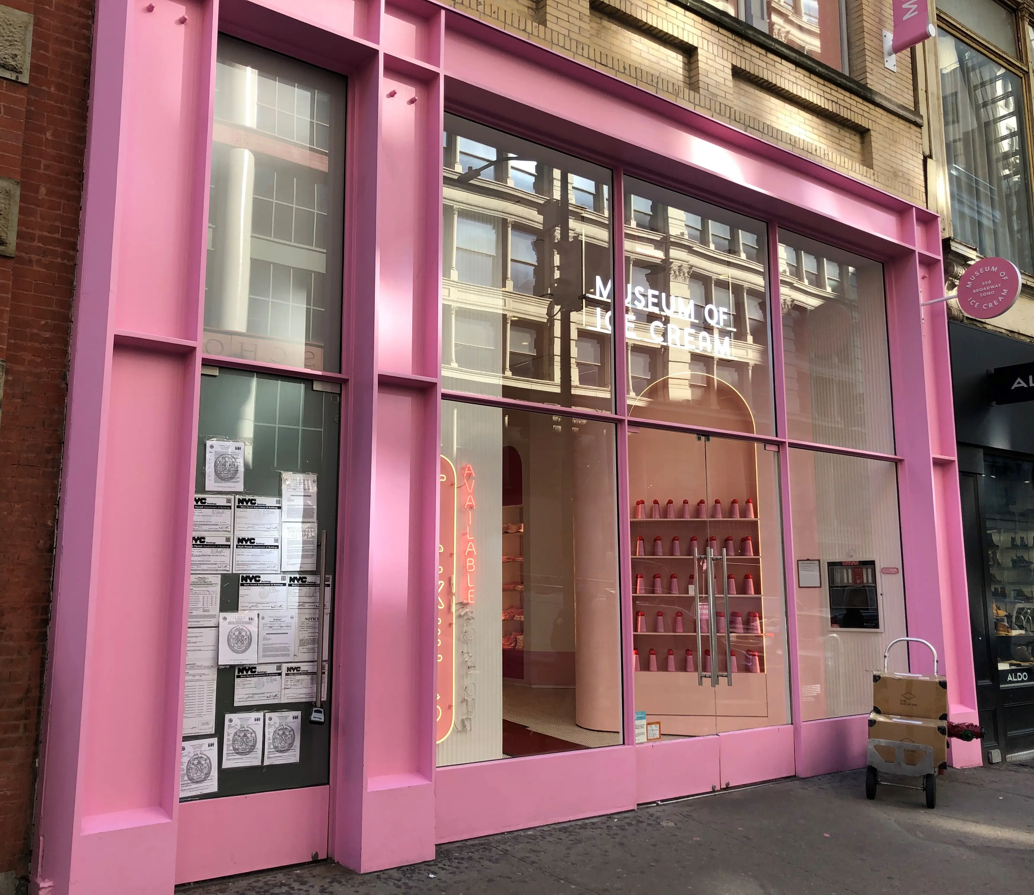 Exterior image of the Museum of Ice Cream in New York City.