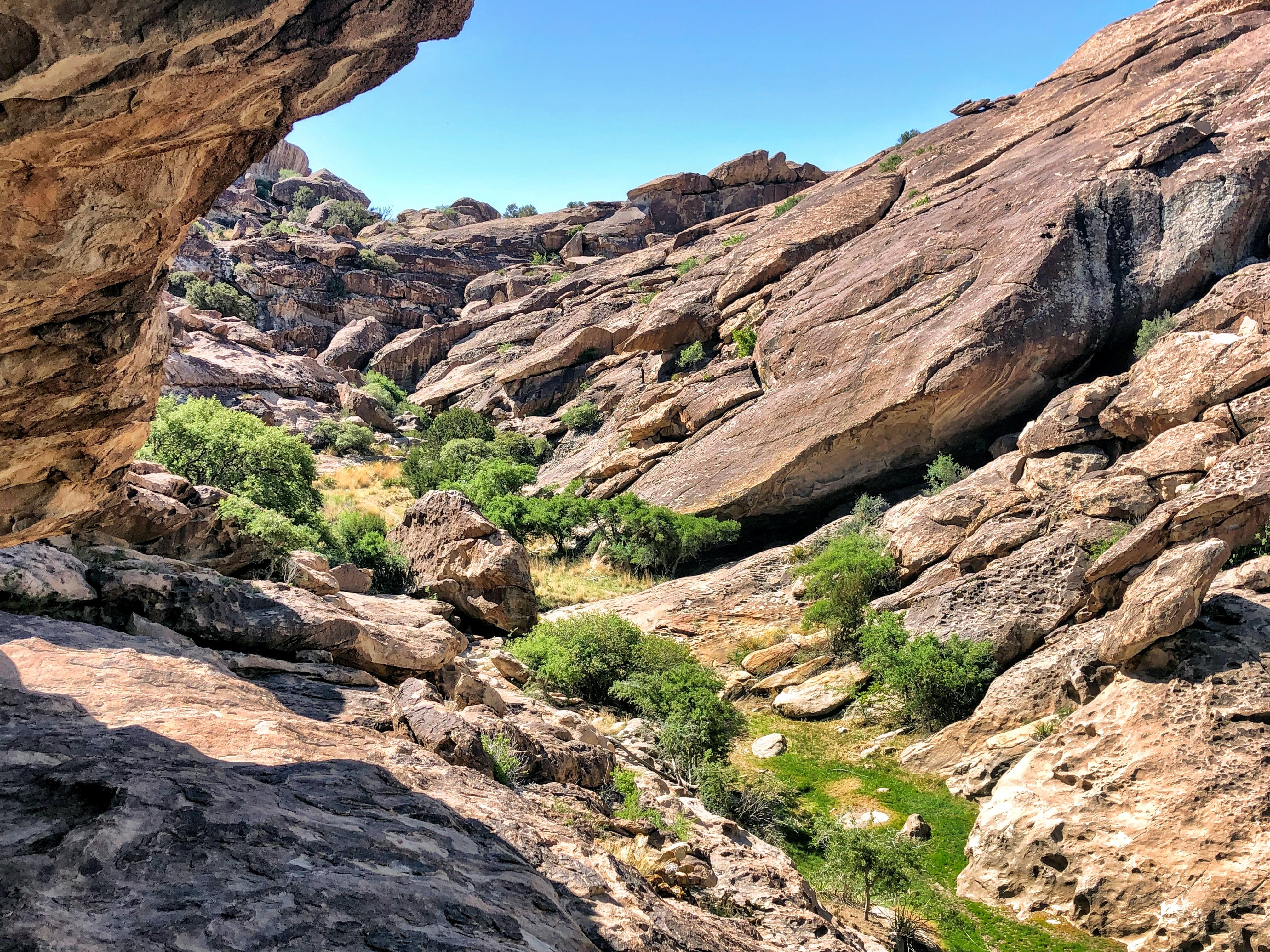 Rocky Trail in Hueco Tanks State Park in Texas