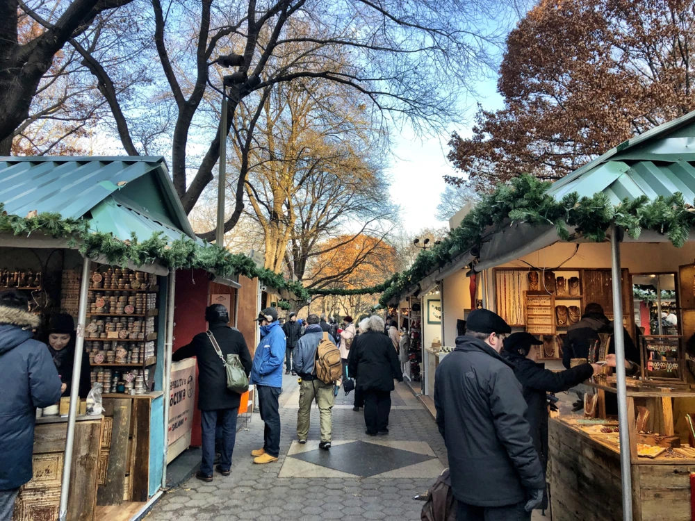 Columbus Circle shopping in Manhattan in New York City