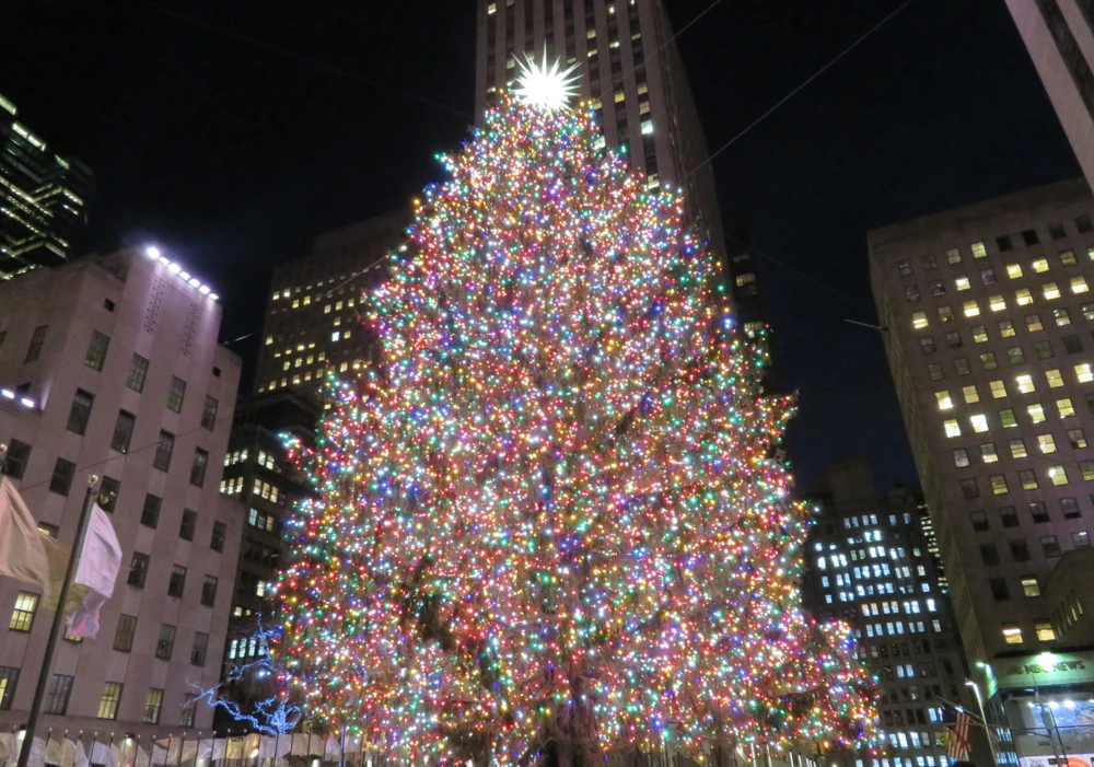 Rockefeller Christmas tree in New York City