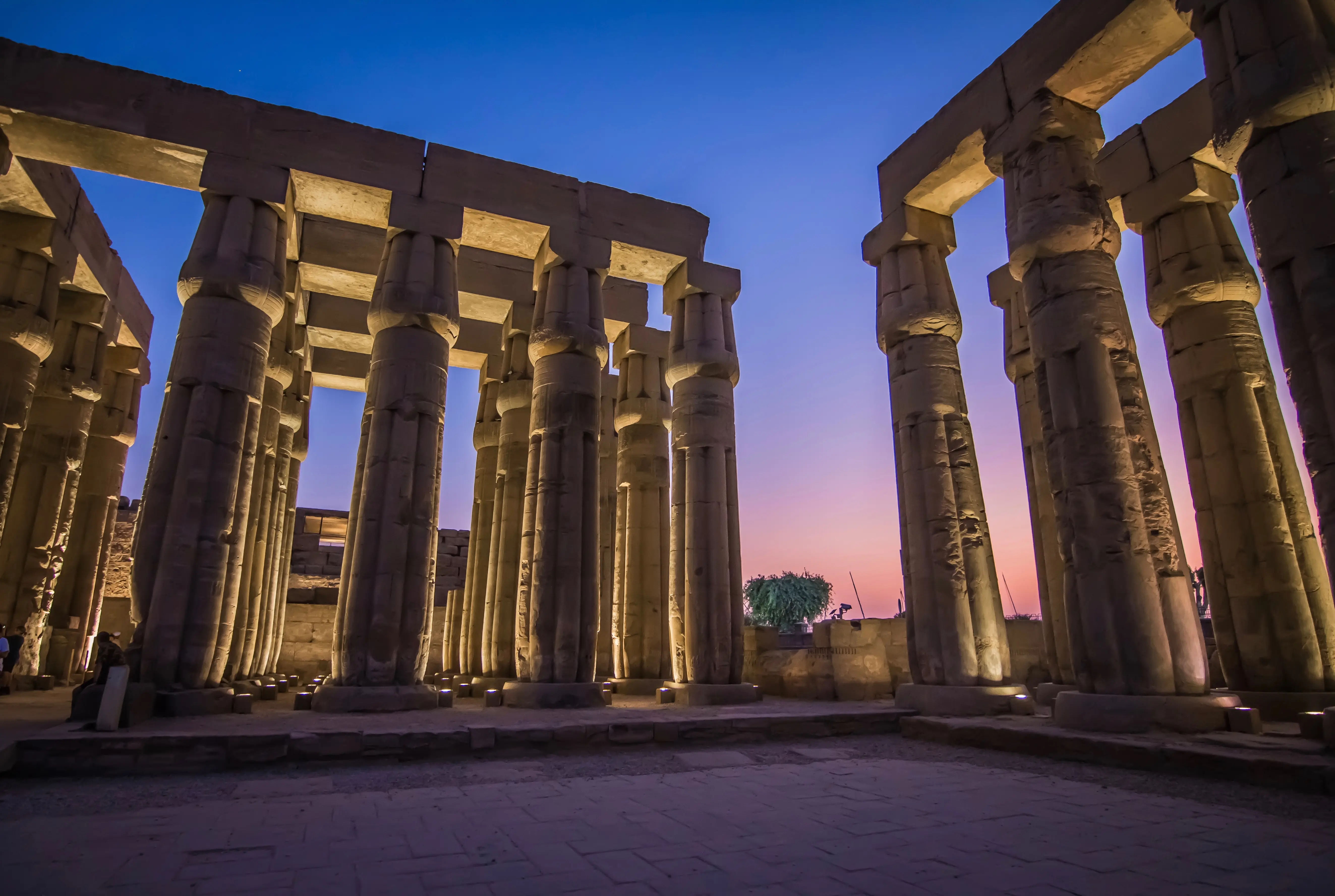 Image of the Luxor temple architecture in Egypt.