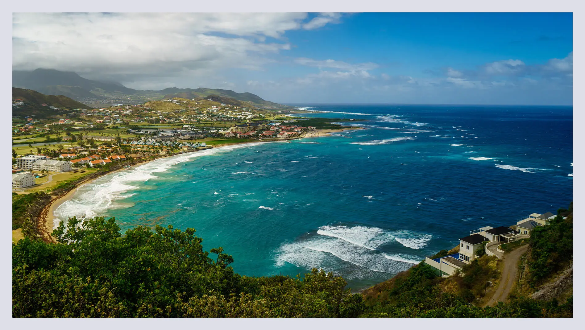 Aerial view of St. Kitts