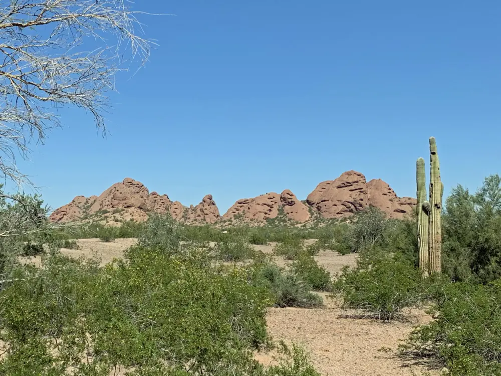Buttes in Papago Park in Phoenix, Arizona