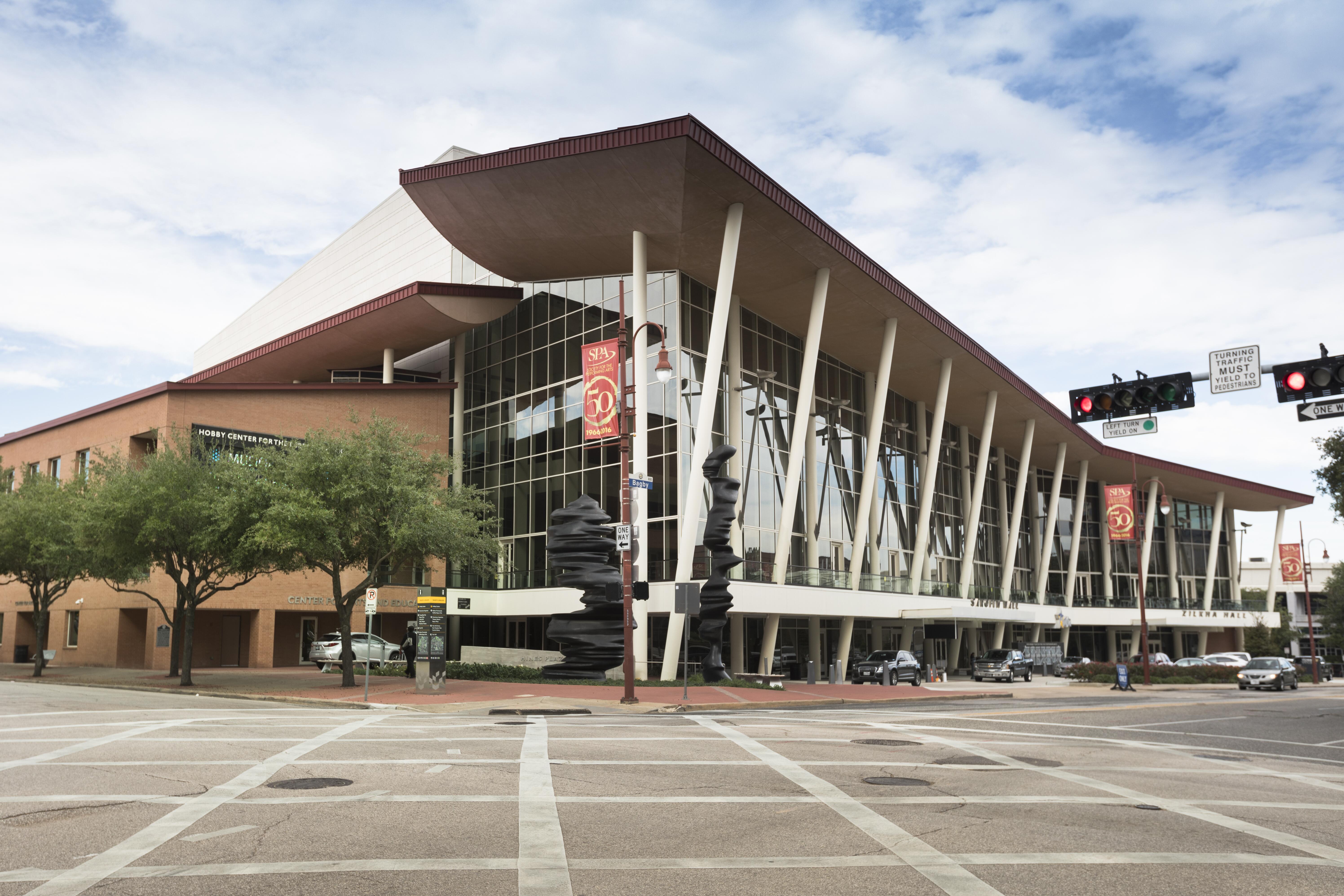 Exterior image of the Hobby Center for the Performing Arts in Houston, Texas