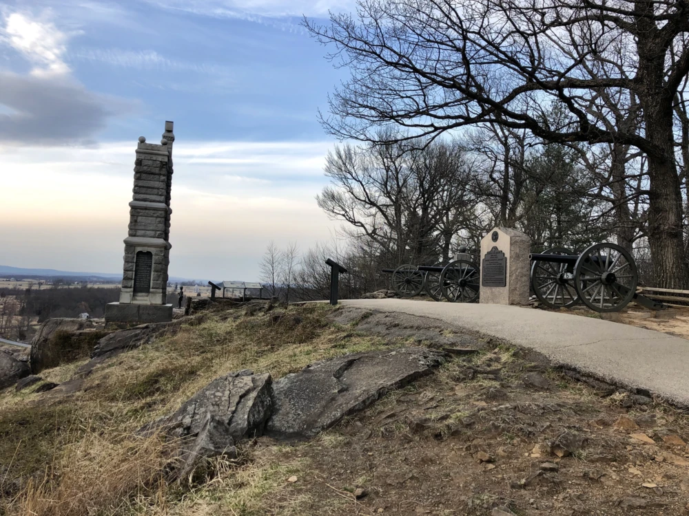 Battlefield in Gettysburg Pennsylvania