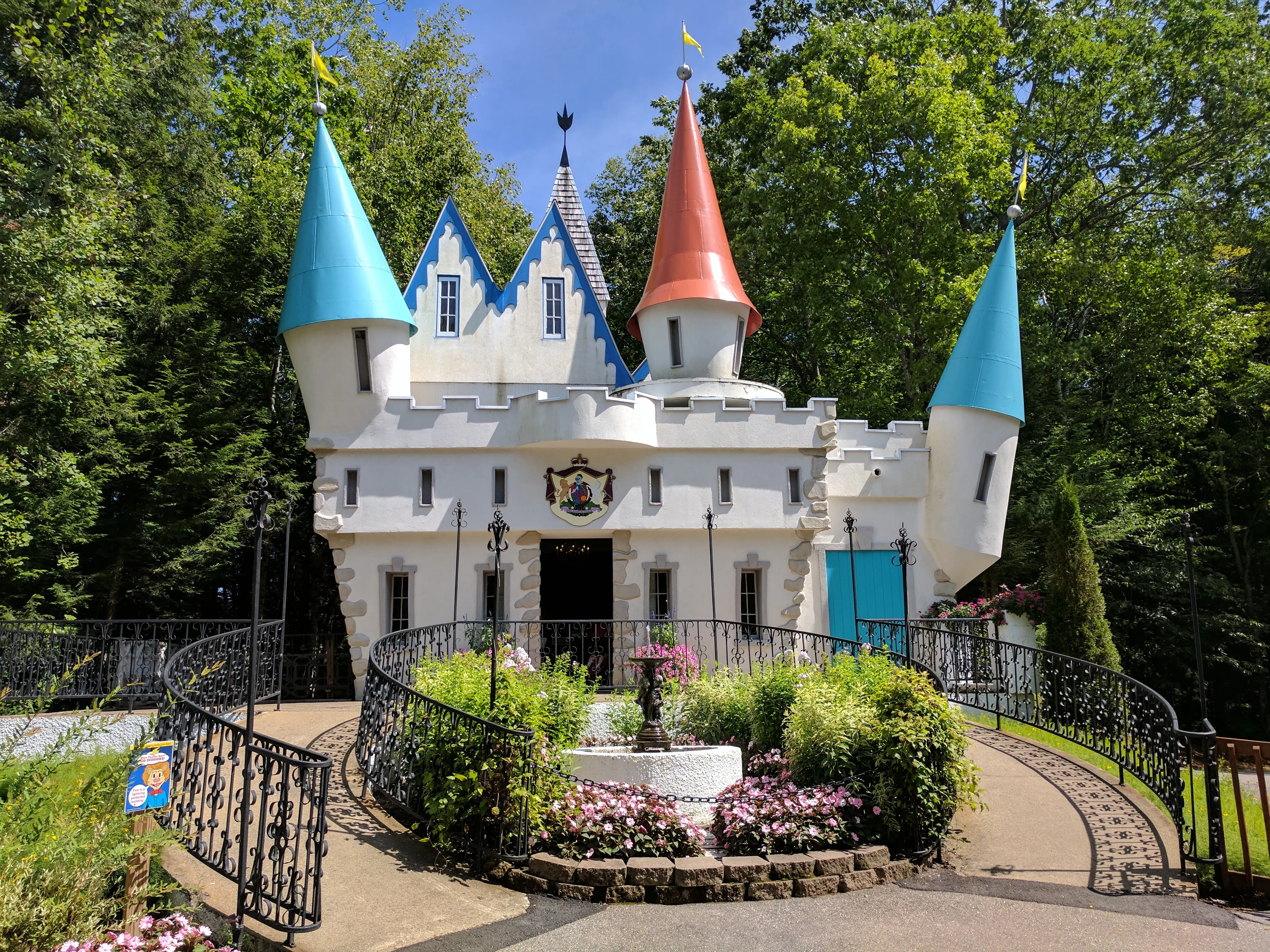 Image of Cinderella's Castle at Story Land amusement park, in Bartlett, New Hampshire.