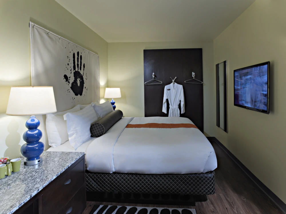 Hotel room at ACME Hotel Company Chicago in Illinois