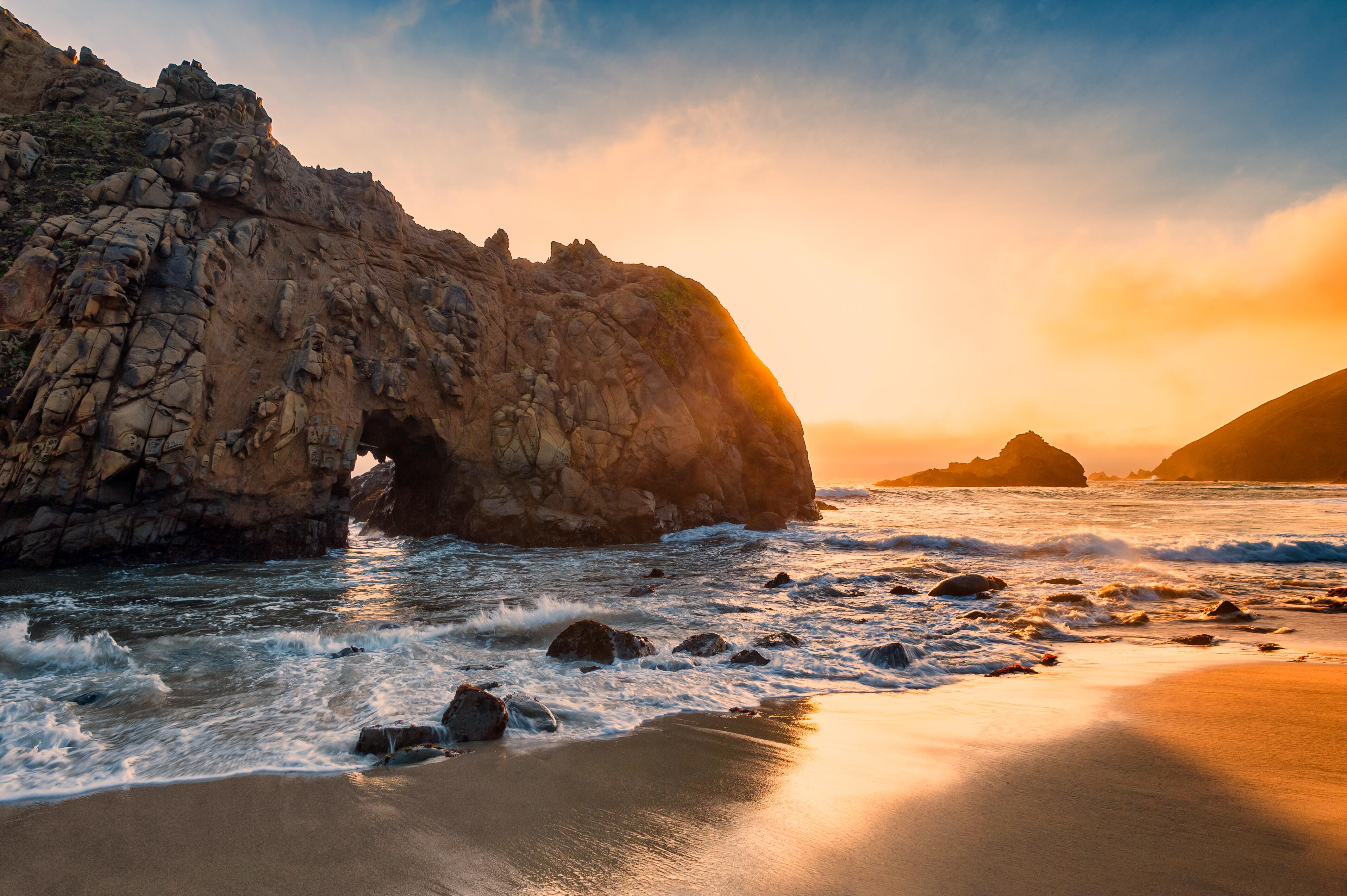 Outdoor image of the landscape scenery at Pfeiffer Beach.