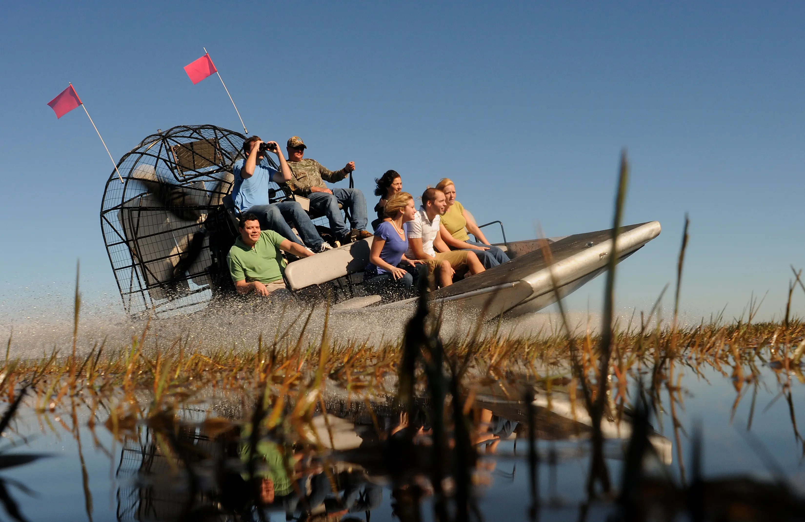 boat, boating, airboat, ride, water, lake, swamp, family fun