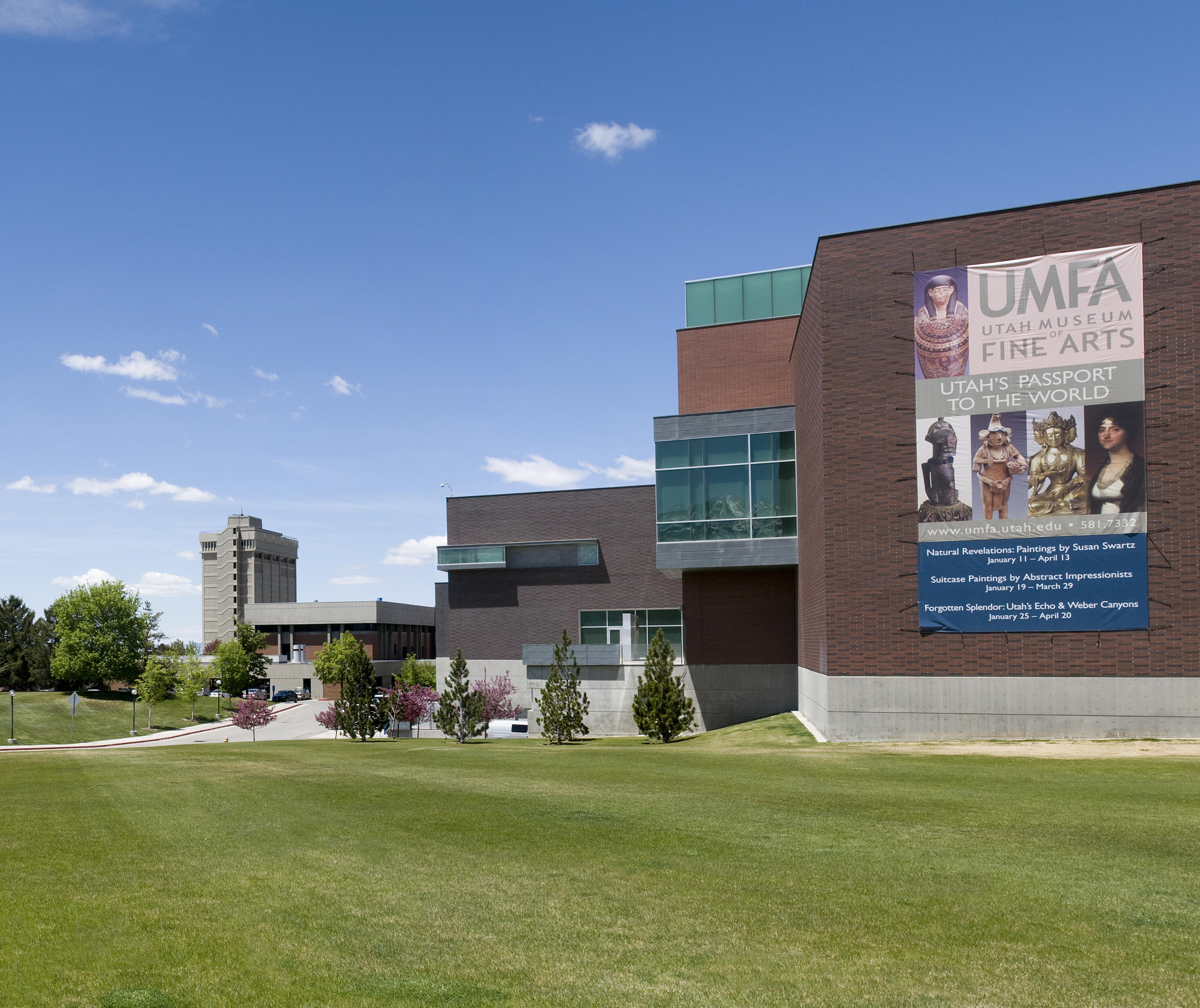 Exterior image of the Utah Museum of Fine Arts building.