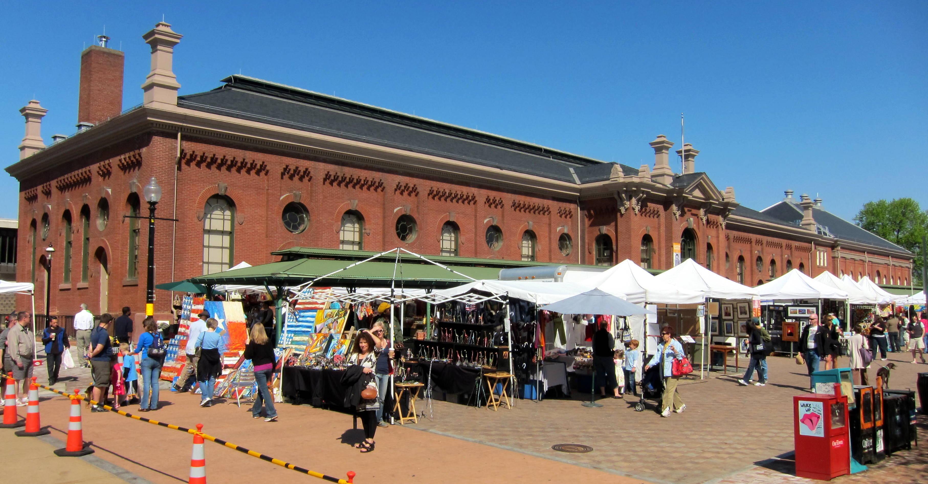 Image of the Eastern Market public market in the Capitol Hill neighborhood of Washington, D.C.