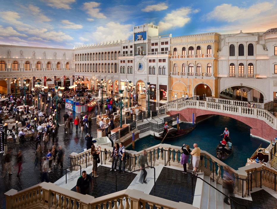 Grand Canal Shoppes in the Venetian hotel in Las Vegas Nevada