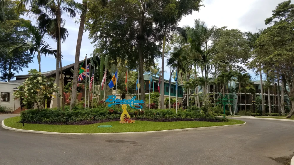 Driveway at Beaches Negril Resort in Jamaica.