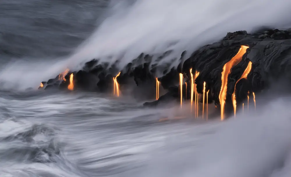 Lava Ocean, Hawaii Volcanoes National Park, Big Island, Hawaii