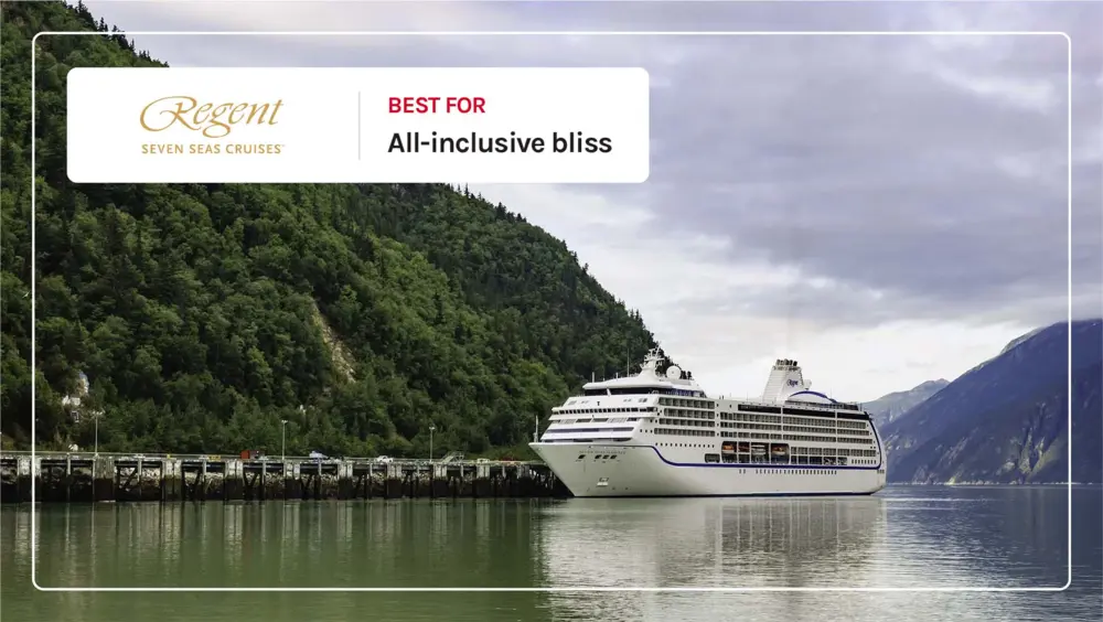 Regent Seven Seas Mariner docked in Skagway