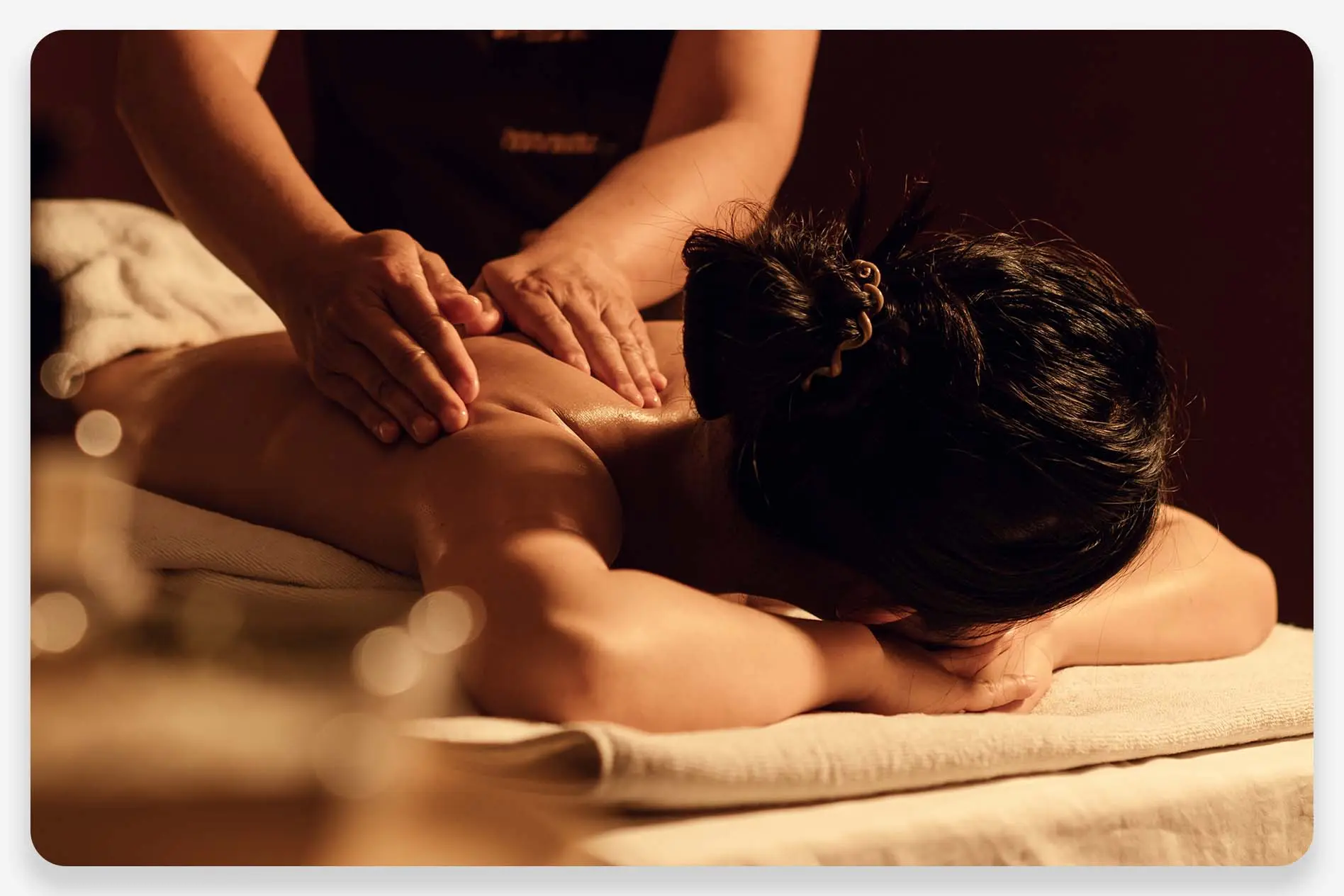 Someone getting a massage