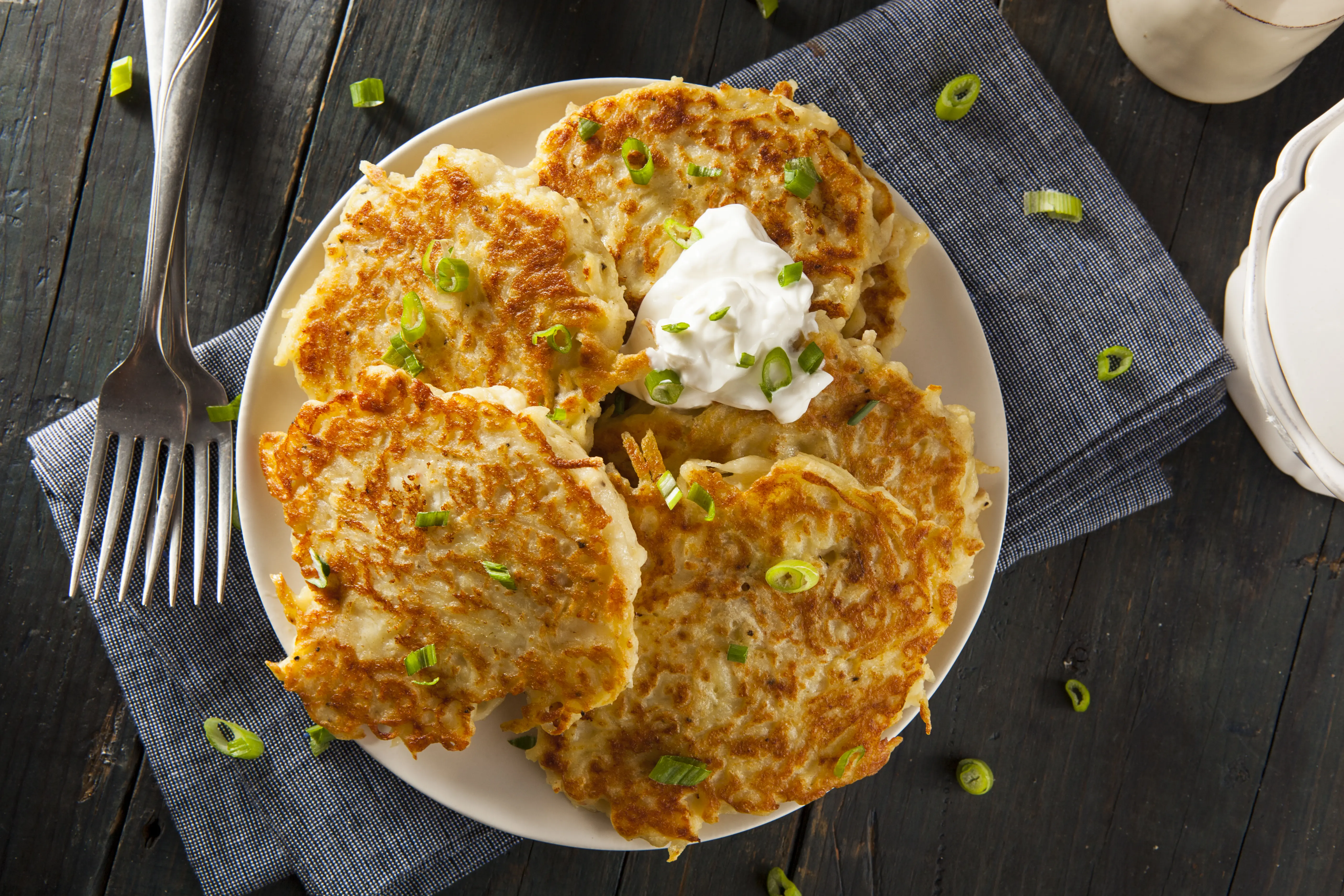 Traditional Irish boxty potato pancakes