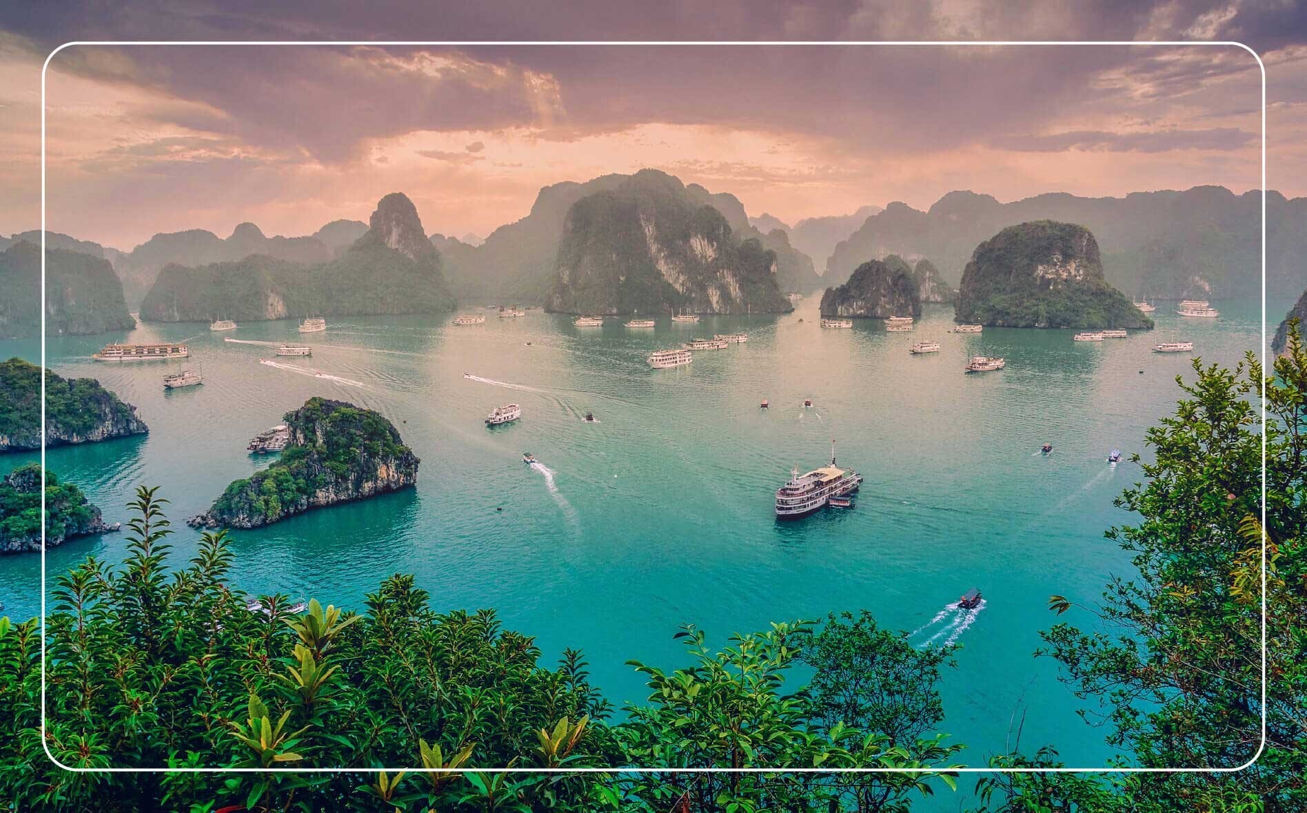 Aerial view of Hạ Long Bay, Vietnam